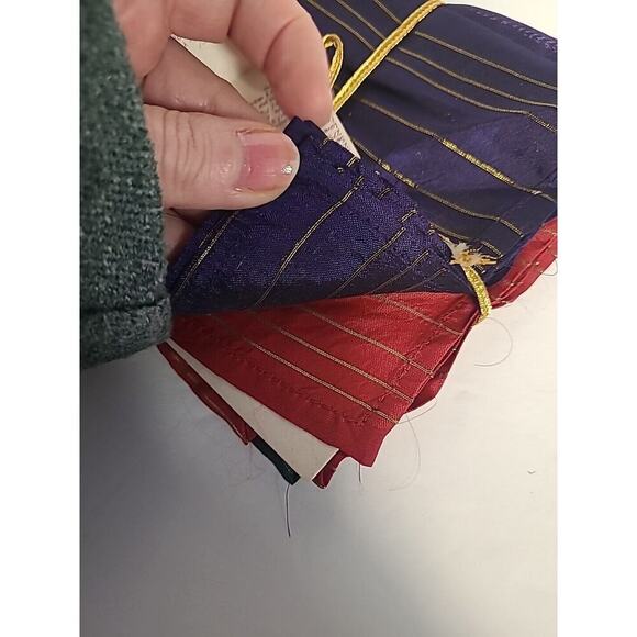 Pier 1 Imports Cocktail Napkins Red,Purple, Green, Set of 6 NEW - Picture 5 of 6